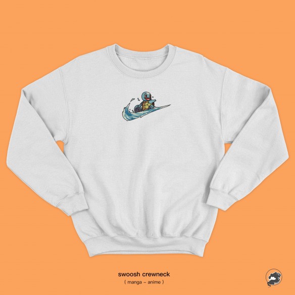 Carapuce Custom | Pokémon | Sweat-shirt brodé - Pokemon - Le Nuage Orange