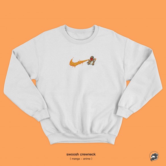 Salameche Custom | Pokémon | Sweat-shirt brodé - Pokemon - Le Nuage Orange