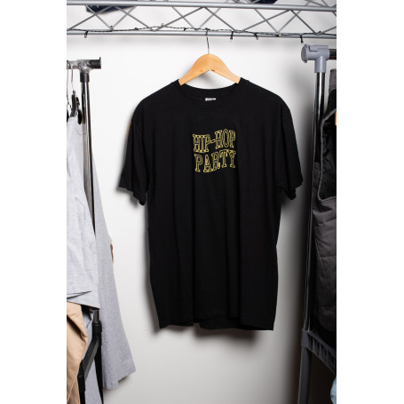 DESTOCKAGE | Hip-Hop Party | T-shirt brodé taille L Noir - DESTOCKAGE - Le Nuage Orange