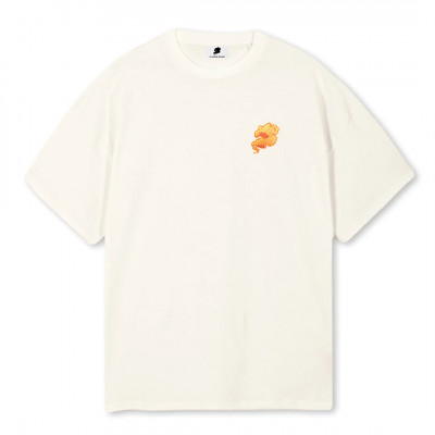 T-shirt Oversize Crème - Collection Nuage - Collection Nuage - Le Nuage Orange