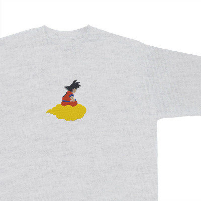 Goku Cloud | Dragon Ball Z | T-shirt brodé - Dragon Ball Z - Le Nuage Orange