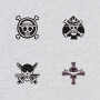 One Piece Emblem Set | One Piece | Sweat à capuche brodé - One Piece - Le Nuage Orange