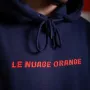 Hoodie Le Nuage Orange Lettering Logo - Classic Collection - Le Nuage Orange