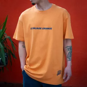 T-shirt Le Nuage Orange Lettering Logo - Classic Collection - Le Nuage Orange