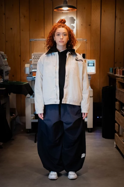 Workwear Jacket Beige Le Nuage Orange